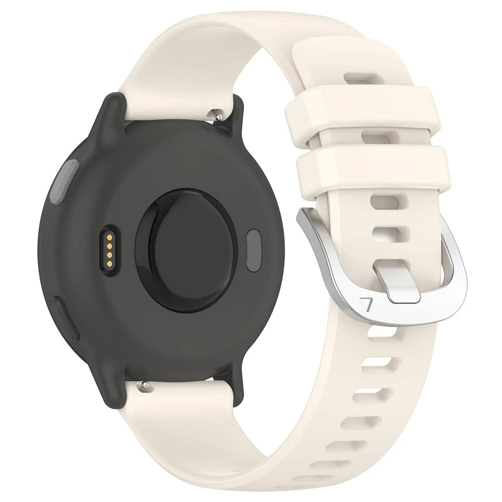 Garmin Forerunner 645 Silicone Classic Strap (Starlight)