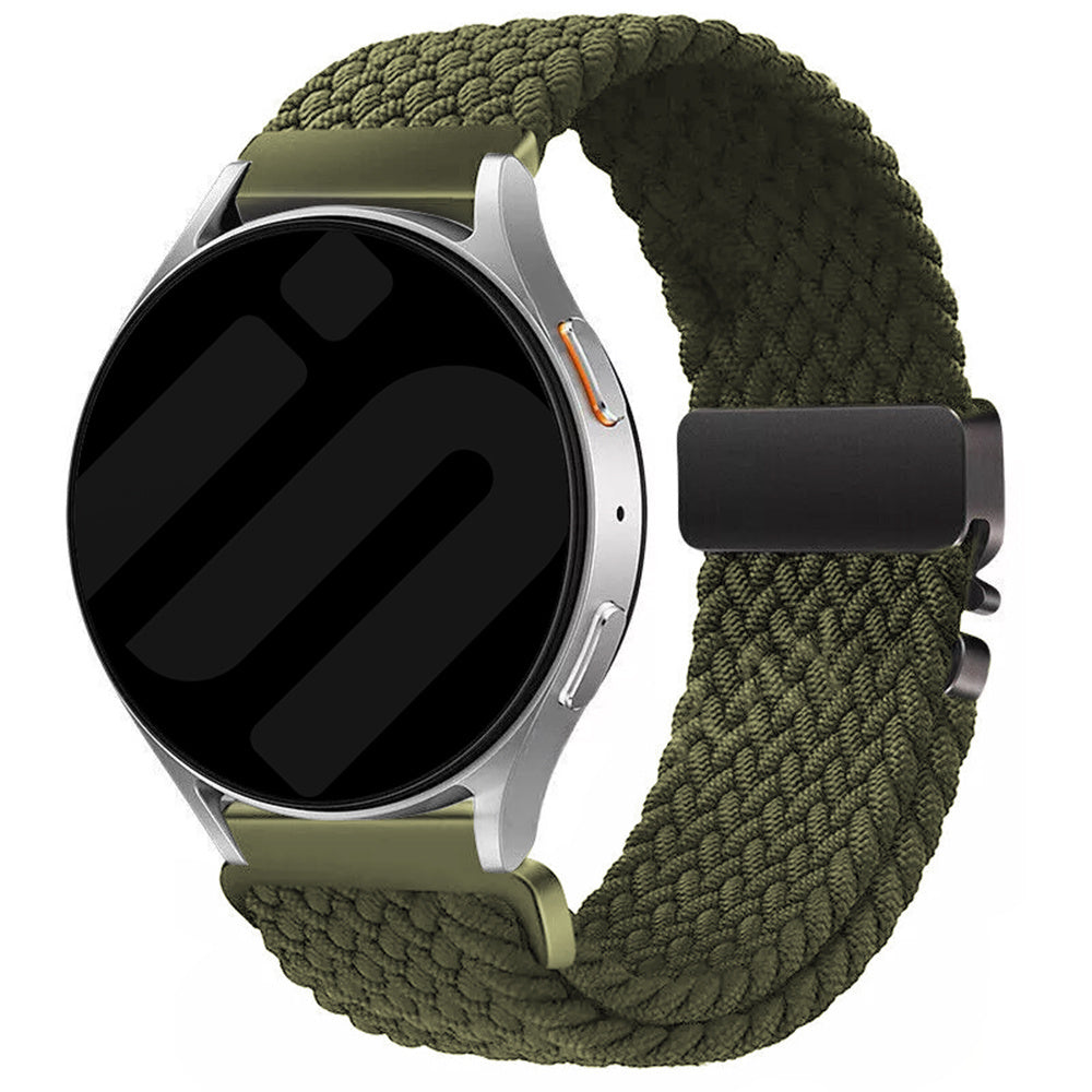 Samsung Galaxy Watch 7 - 44mm Braided Strap with P-Buckle (Green)