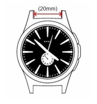 Watch Strap 20mm Silicone - Quick Release (Bright Pink Flower)