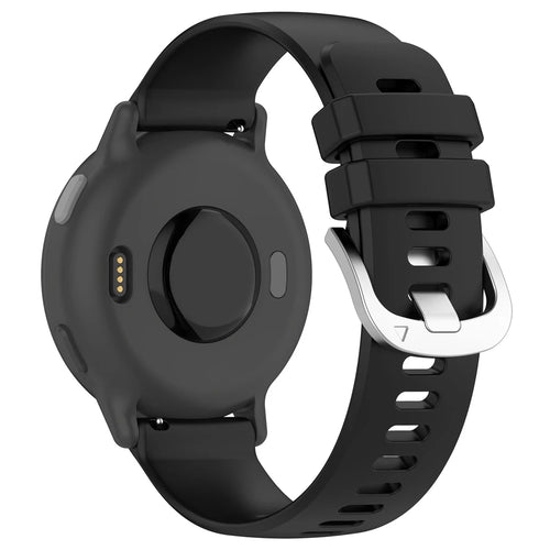 Garmin Vivomove Luxe Classic Silicone Strap (Black)