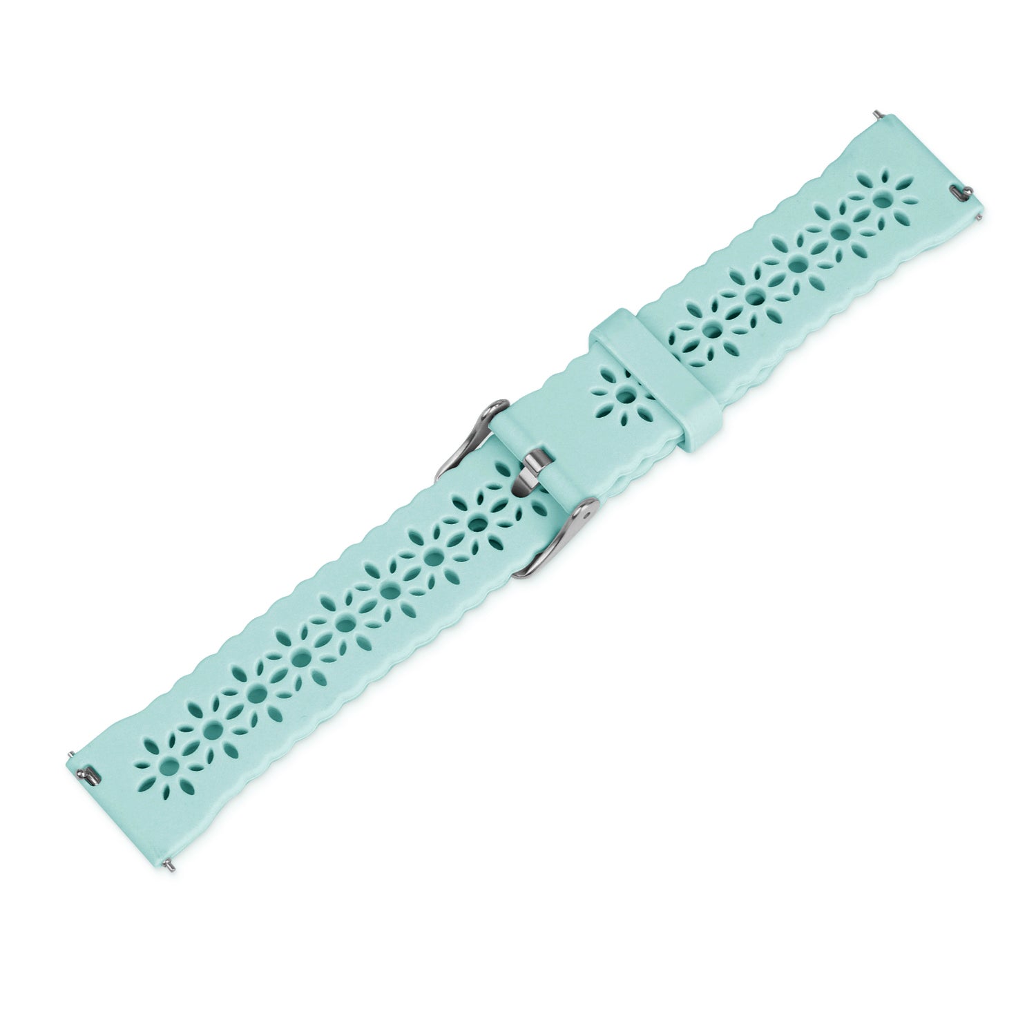 Withings Steel HR Sport Patterned Silicone Strap (Blue Sea Green)