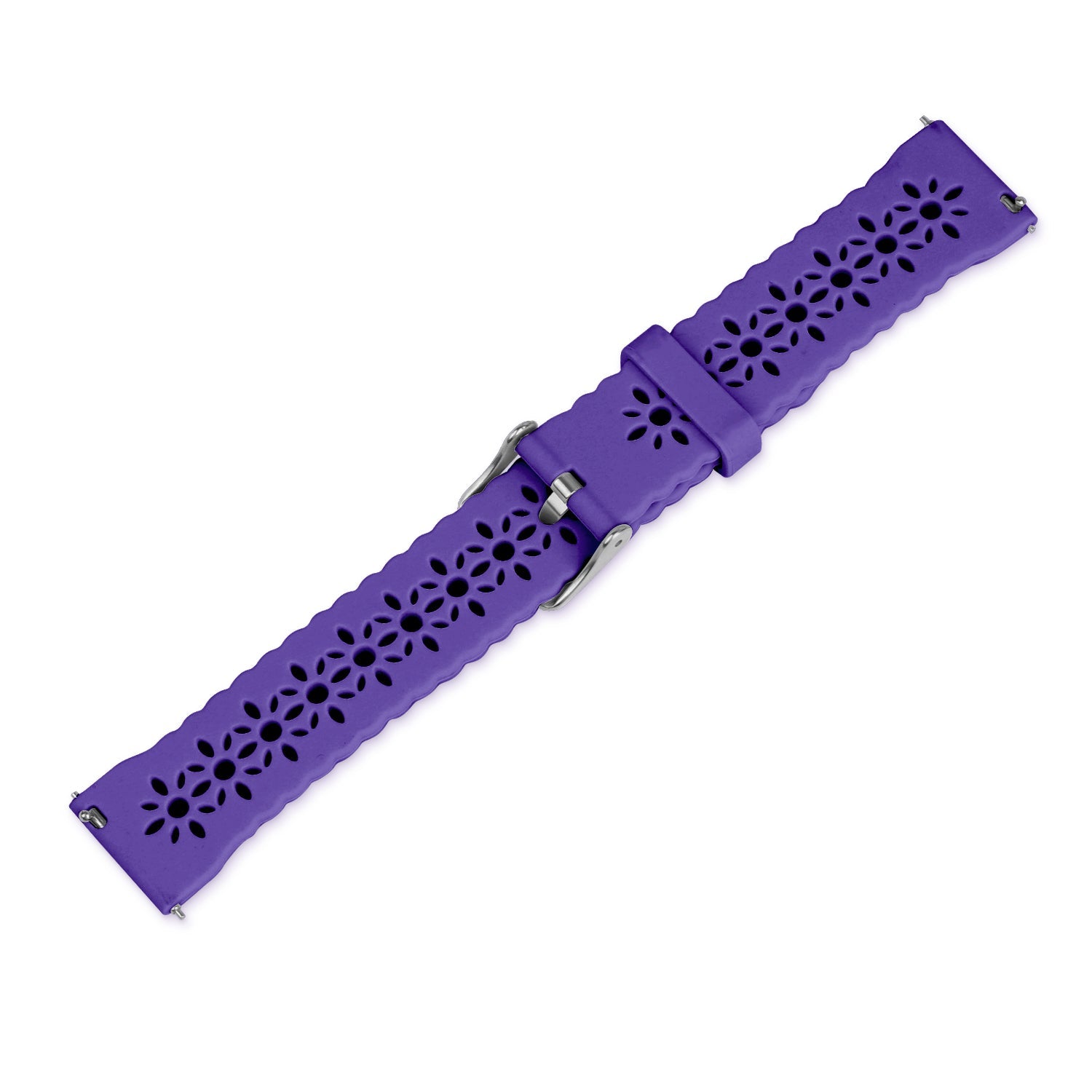 Amazfit GTS 4 Patterned Silicone Strap (Dark Purple)