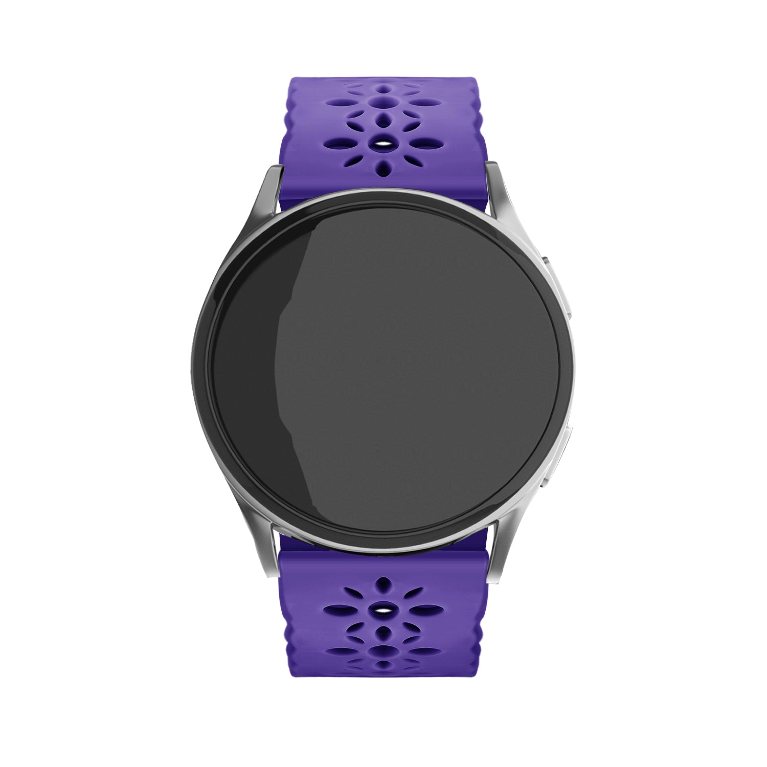Amazfit Bip U (Pro) Patterned Silicone Strap (Dark Purple)