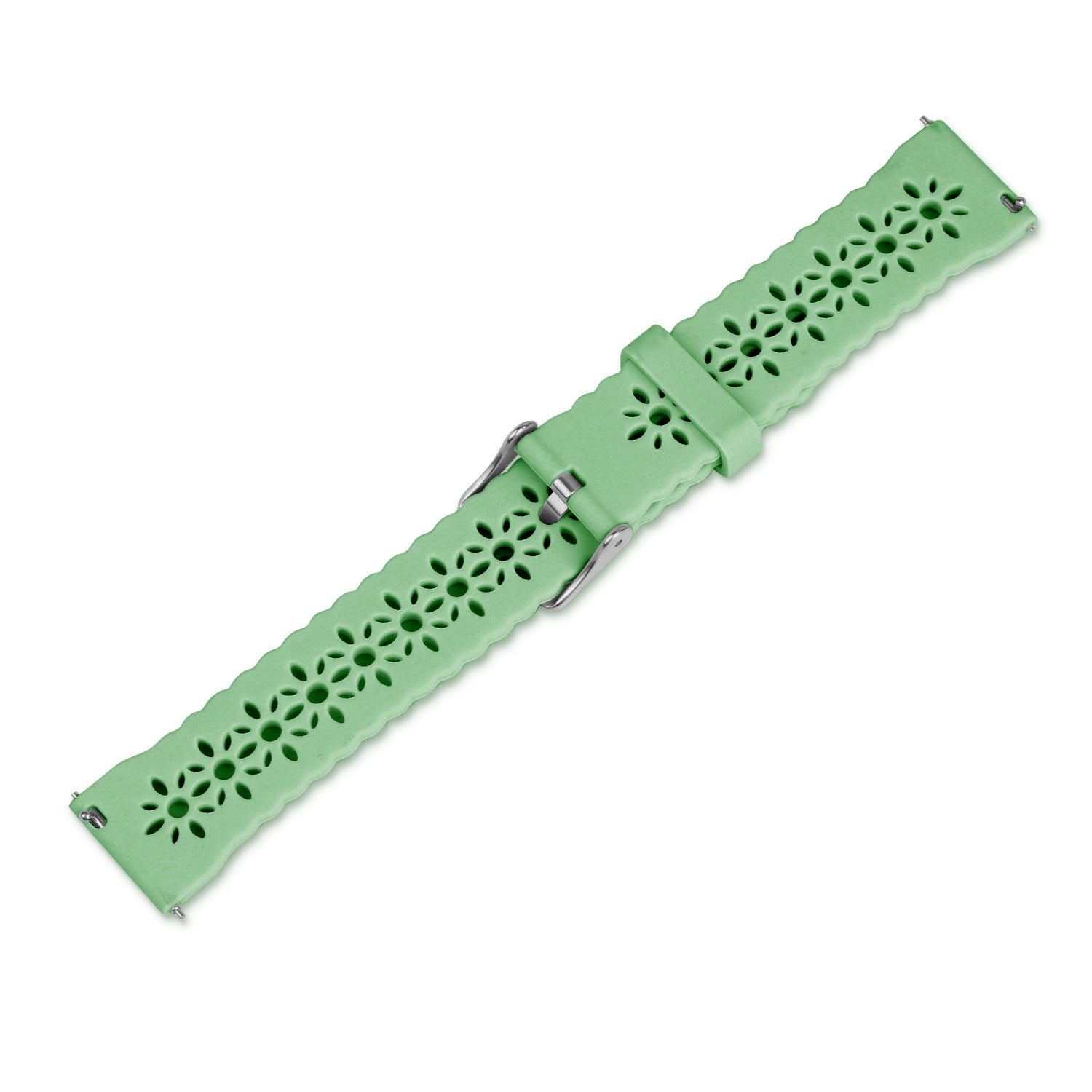 Withings ScanWatch Nova Patterned Silicone Strap (Green)