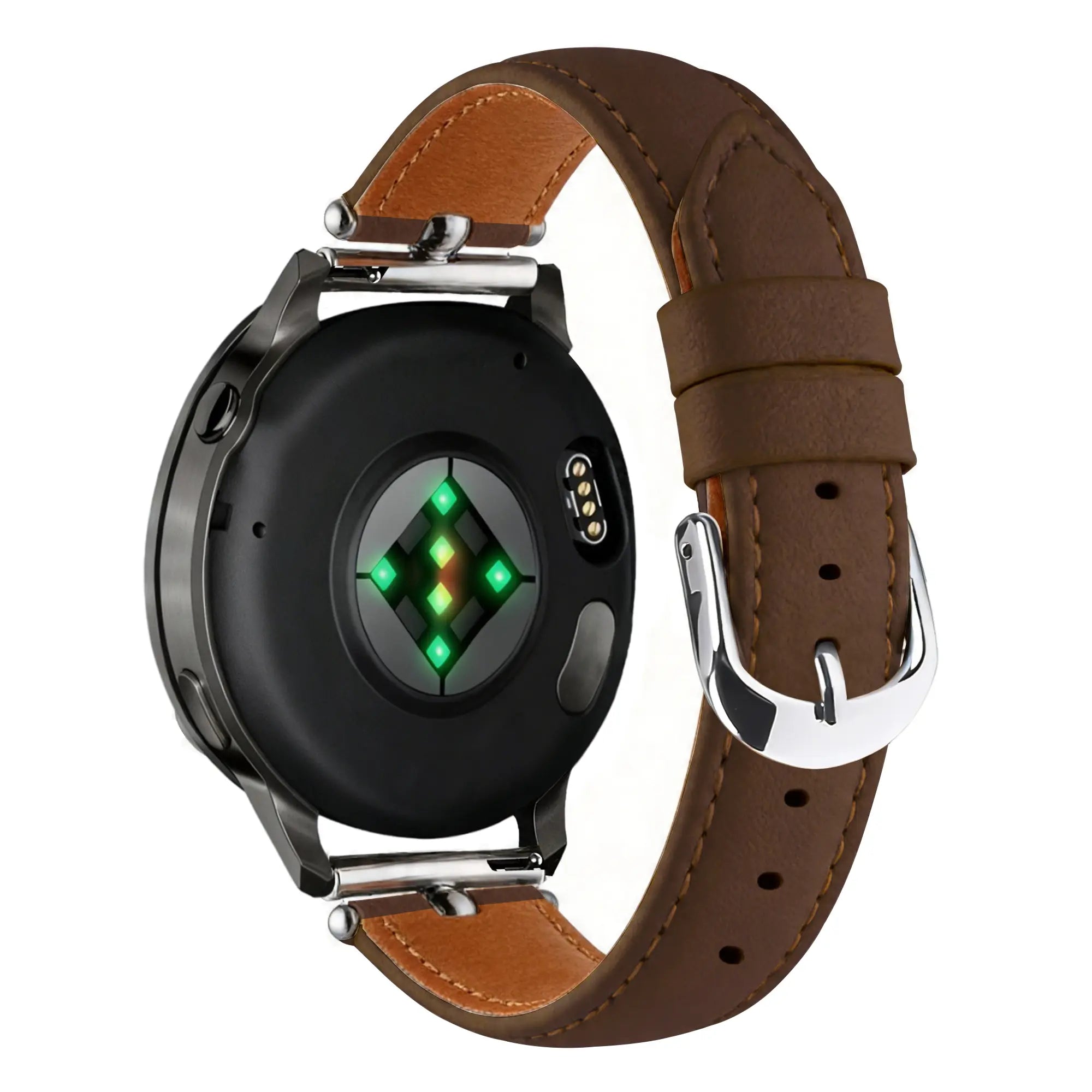Bandz Actyve Smartwatch 20mm Leather Strap 'Bullet' (Brown)