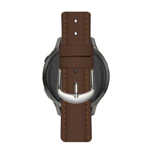 Bandz Amazfit Bip U Leather Strap 'Bullet' (Brown)