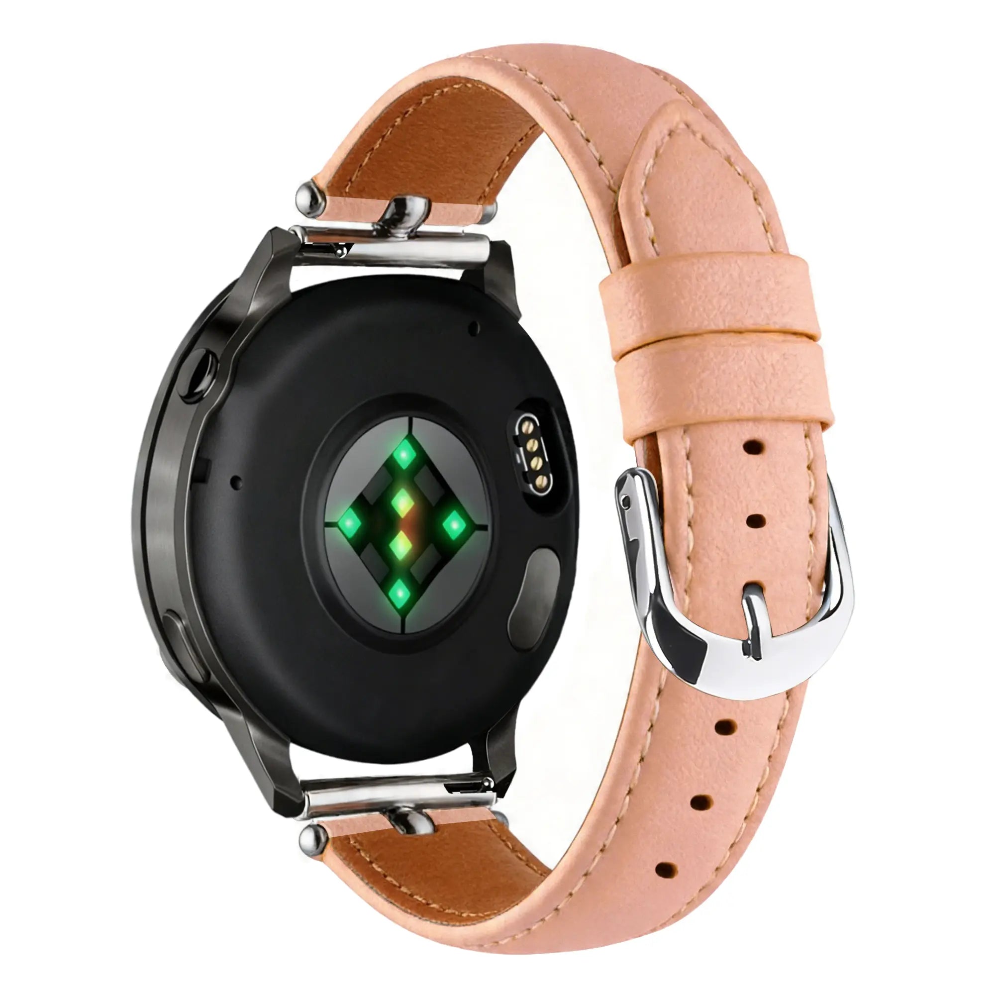 Bandz Garmin Forerunner 55 Leather Strap 'Bullet' (Pink)