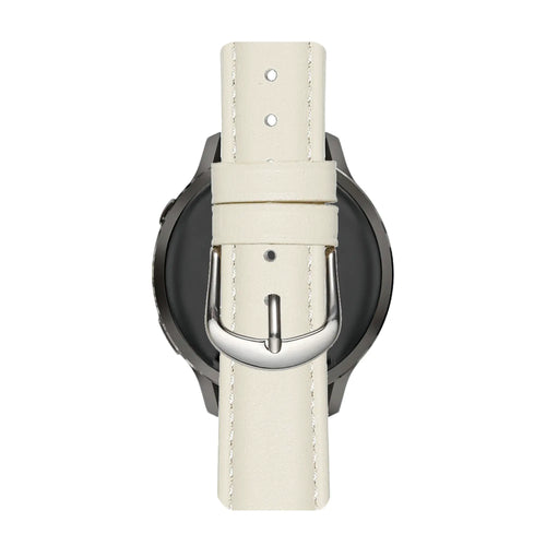 Bandz Actyve Smartwatch 20mm Leather Strap 'Bullet' (White)