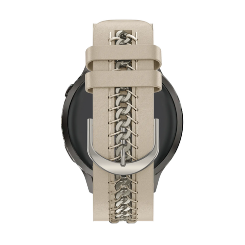 Bandz Polar Ignite 2 Leather Strap 'Chains' (Beige)