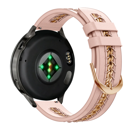 Bandz Polar Ignite Leather Strap 'Chains' (Pink)