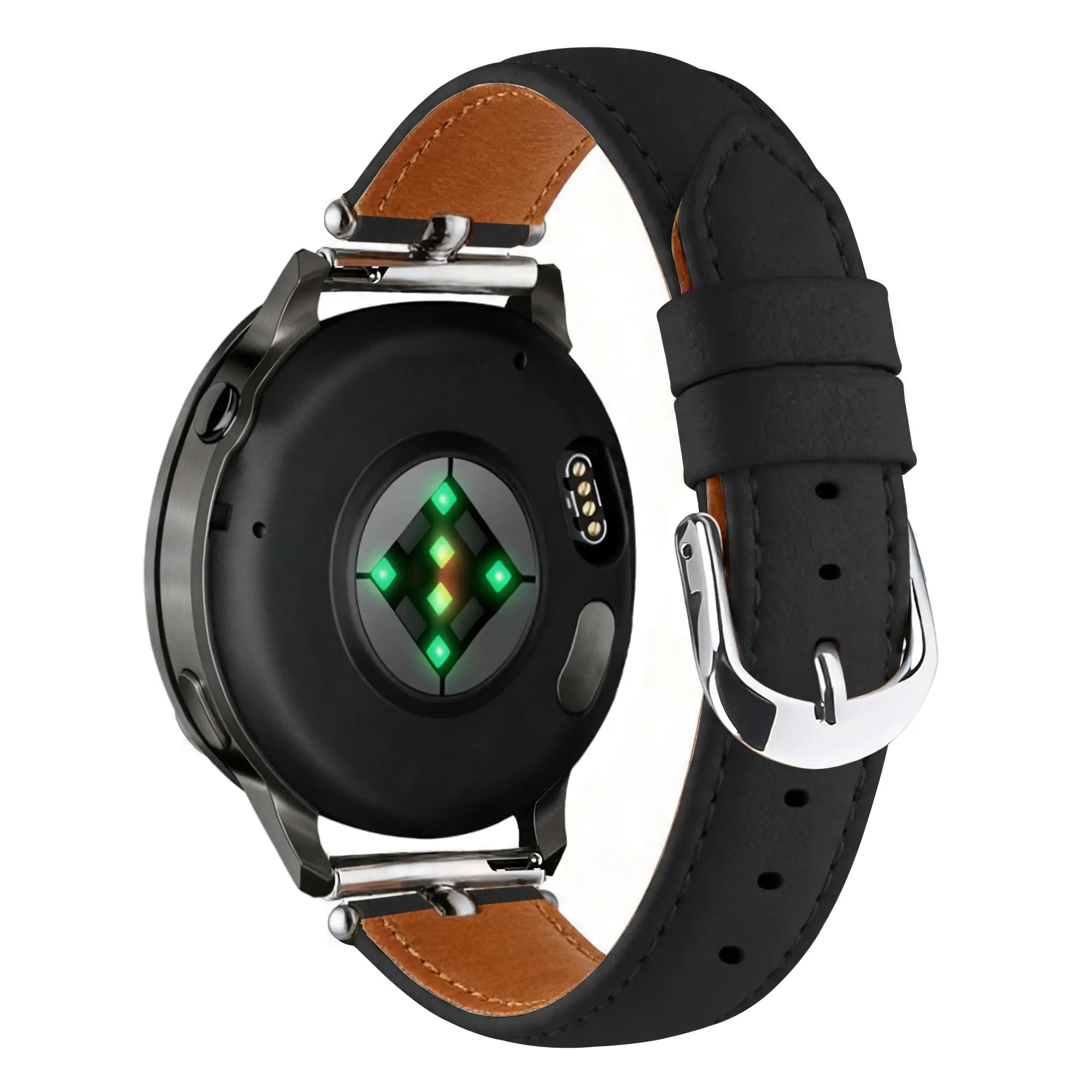 Bandz Actyve Smartwatch 20mm Leather Strap 'Bullet' (Black)
