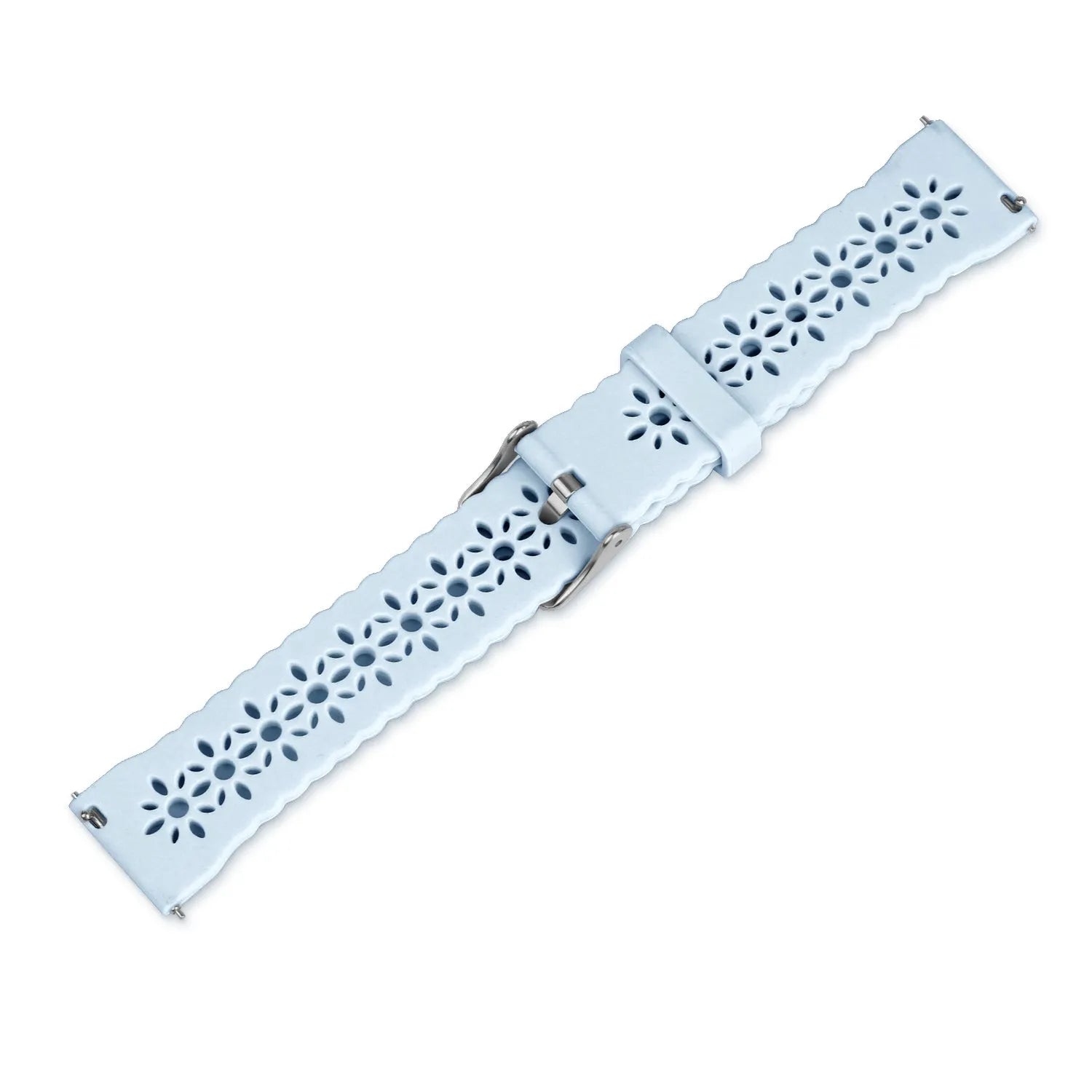 Amazfit Bip U (Pro) Patterned Silicone Strap (Mist Blue)