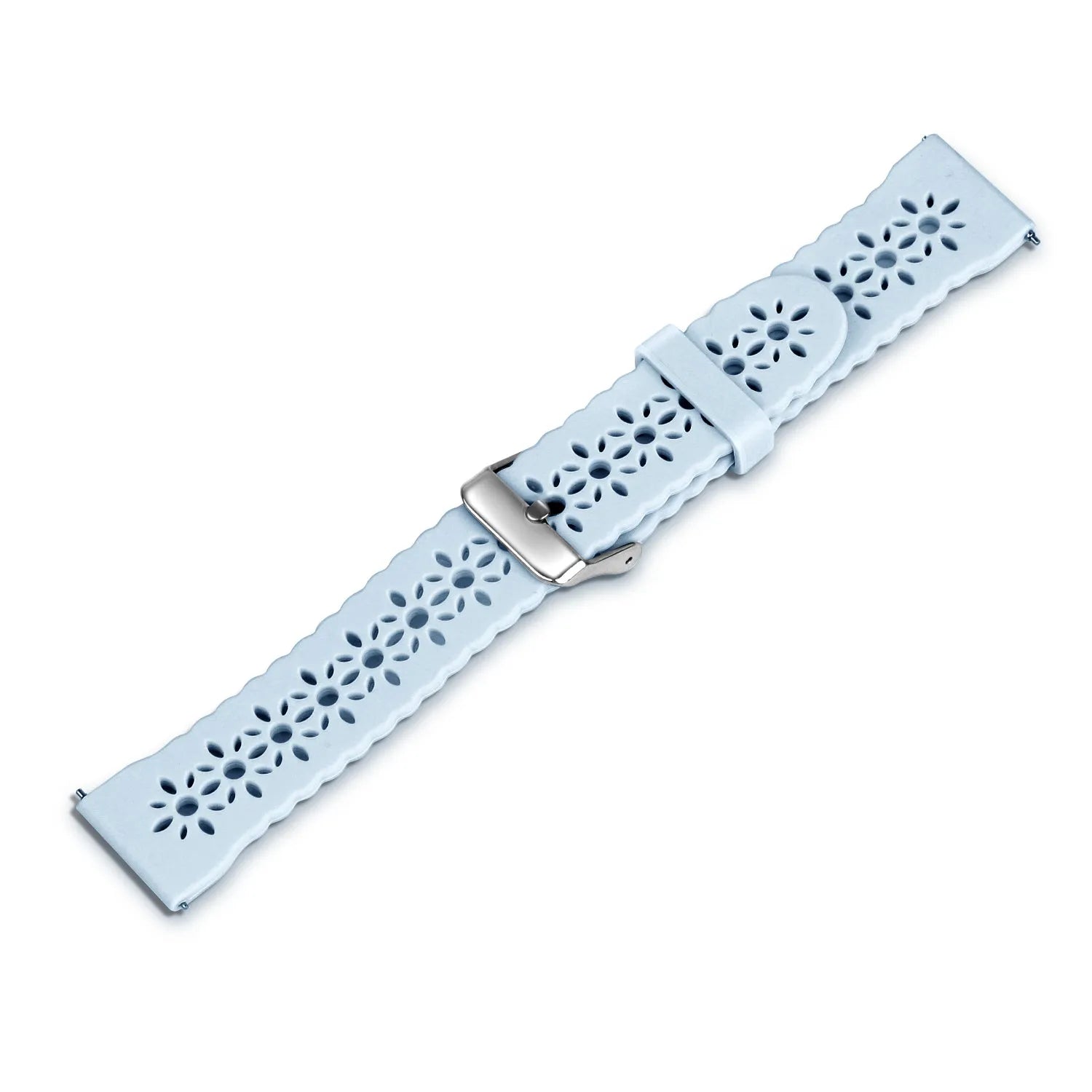 Amazfit Bip U (Pro) Patterned Silicone Strap (Mist Blue)