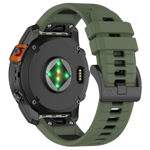 Garmin D2 Mach 1 Buckled Sport Strap (Olive Green/Black)