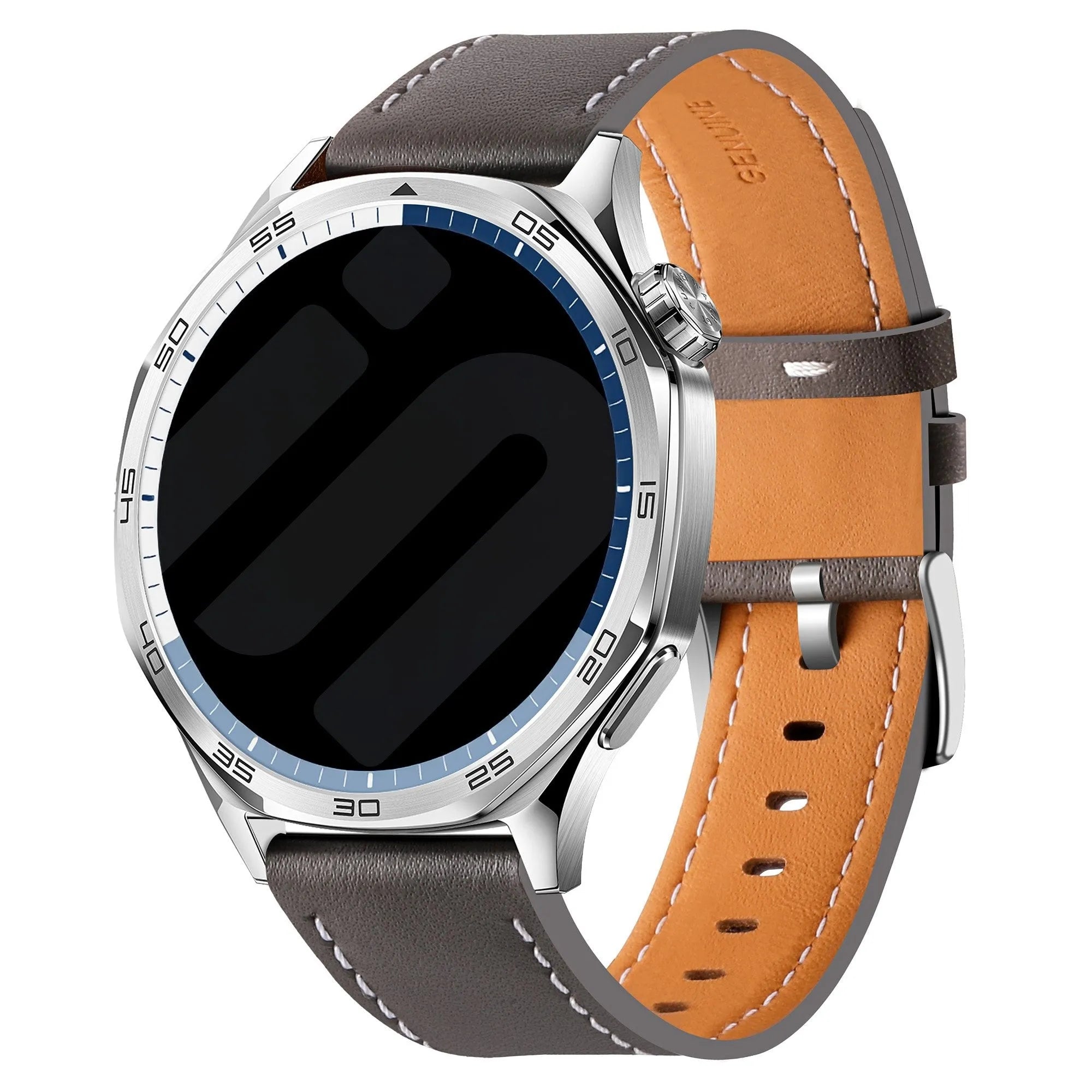 Oppo Watch S Leather Strap 'One Push' (Grey)