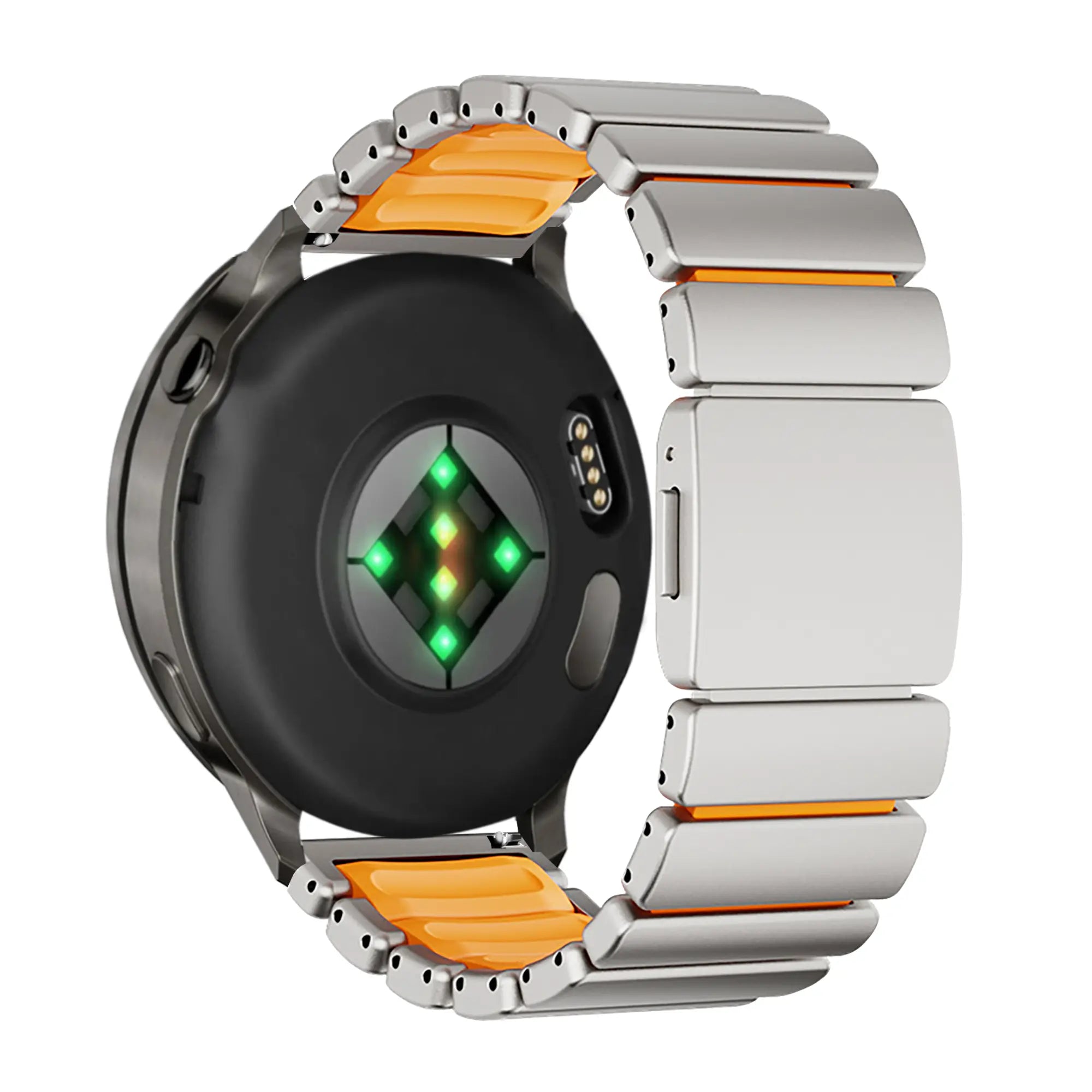 Bandz Huawei Watch Ultimate 2 Titanium Strap 'Hybrid' (Titanium/Orange)