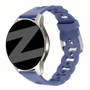 Bandz Amazfit Active 3 Premium Silicone Strap 'Chains' (Lavender)