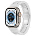 Apple Watch Ultra Ceramic Steel Strap (White/Silver)