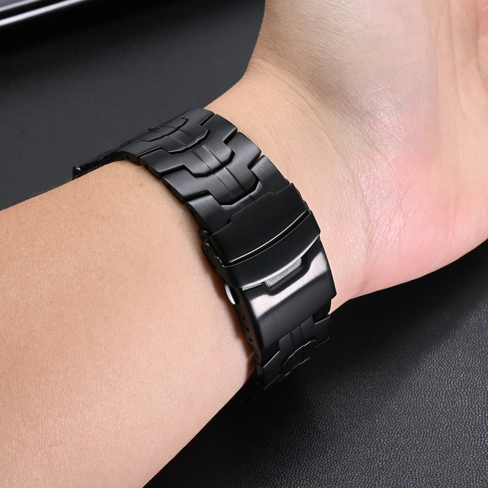 Google Pixel Watch 4 - 45mm 'Iron' Titanium Strap (Black)