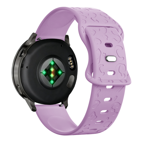 Bandz Garmin Venu 2s Silicone Strap 'Leopard' (Light Purple)