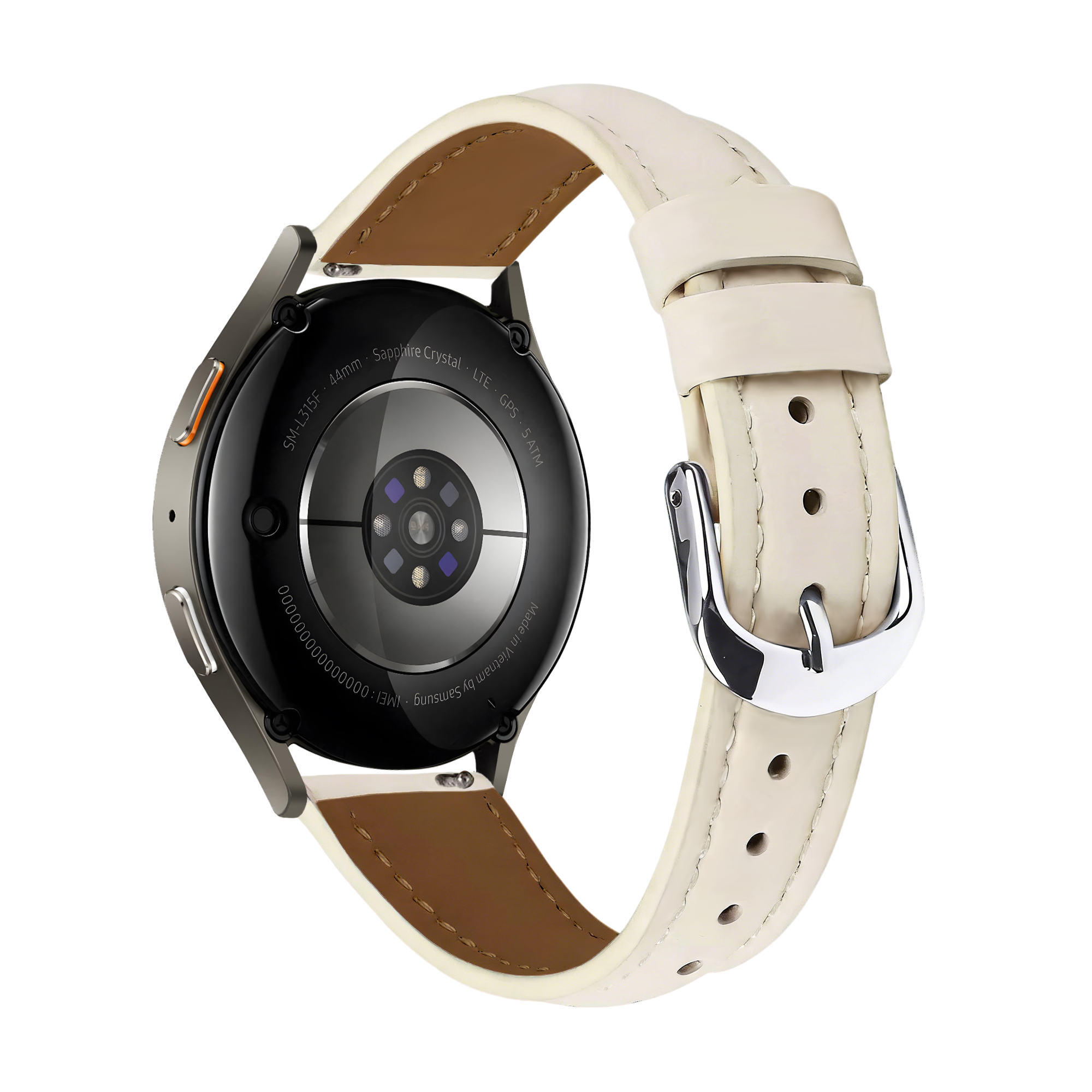 Samsung Galaxy Watch 4 Classic 42mm Slimfit Leather Strap (Light Beige)