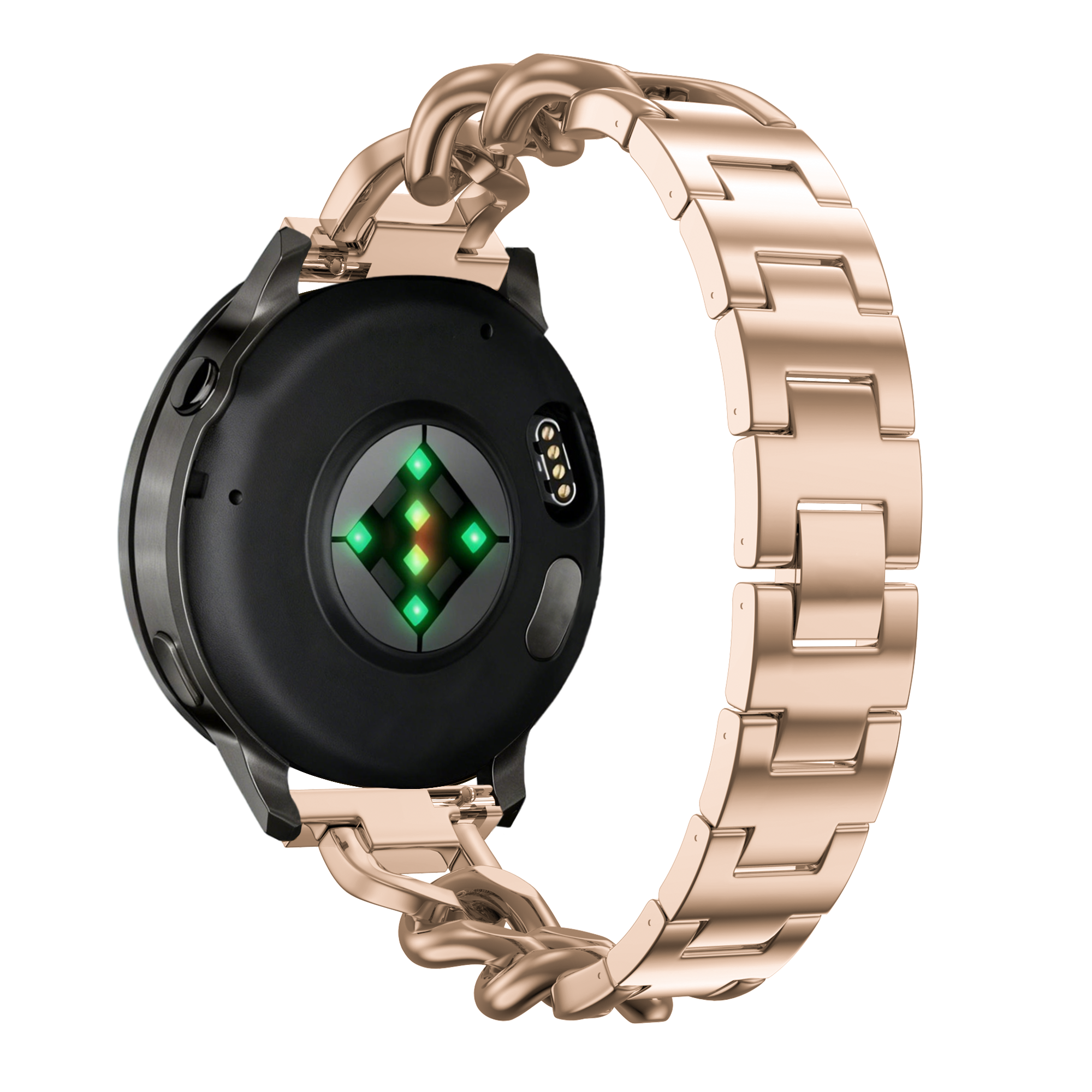 Bandz Huawei Watch GT 4 - 41mm Metal Strap 'Chains' (Rose Gold)