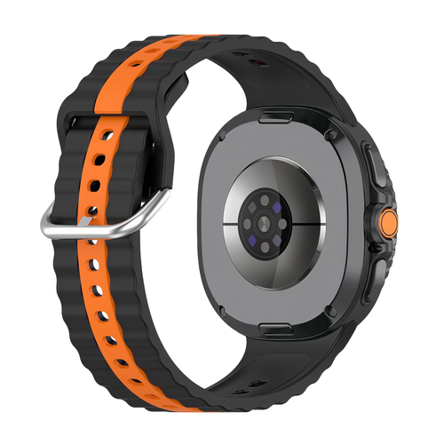 Samsung Galaxy Watch 8 Classic Dual Sport Strap (Black/Orange)