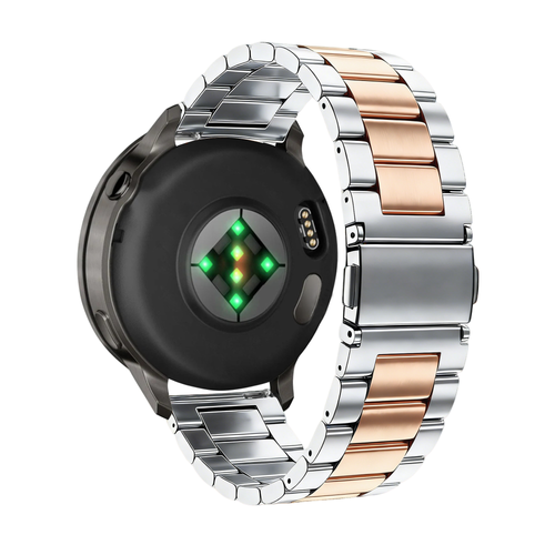 Bandz Garmin Approach S50 Steel Strap 'Classic' (Silver/Rose Gold)