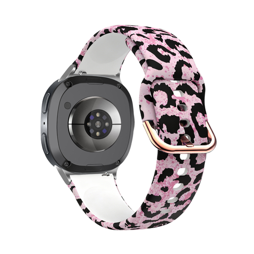Samsung Galaxy Watch 8 - 40mm Pink Leopard Strap