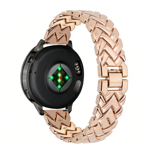 Bandz Garmin Vivomove 3s Metal Strap 'V-Type' (Rose Gold)