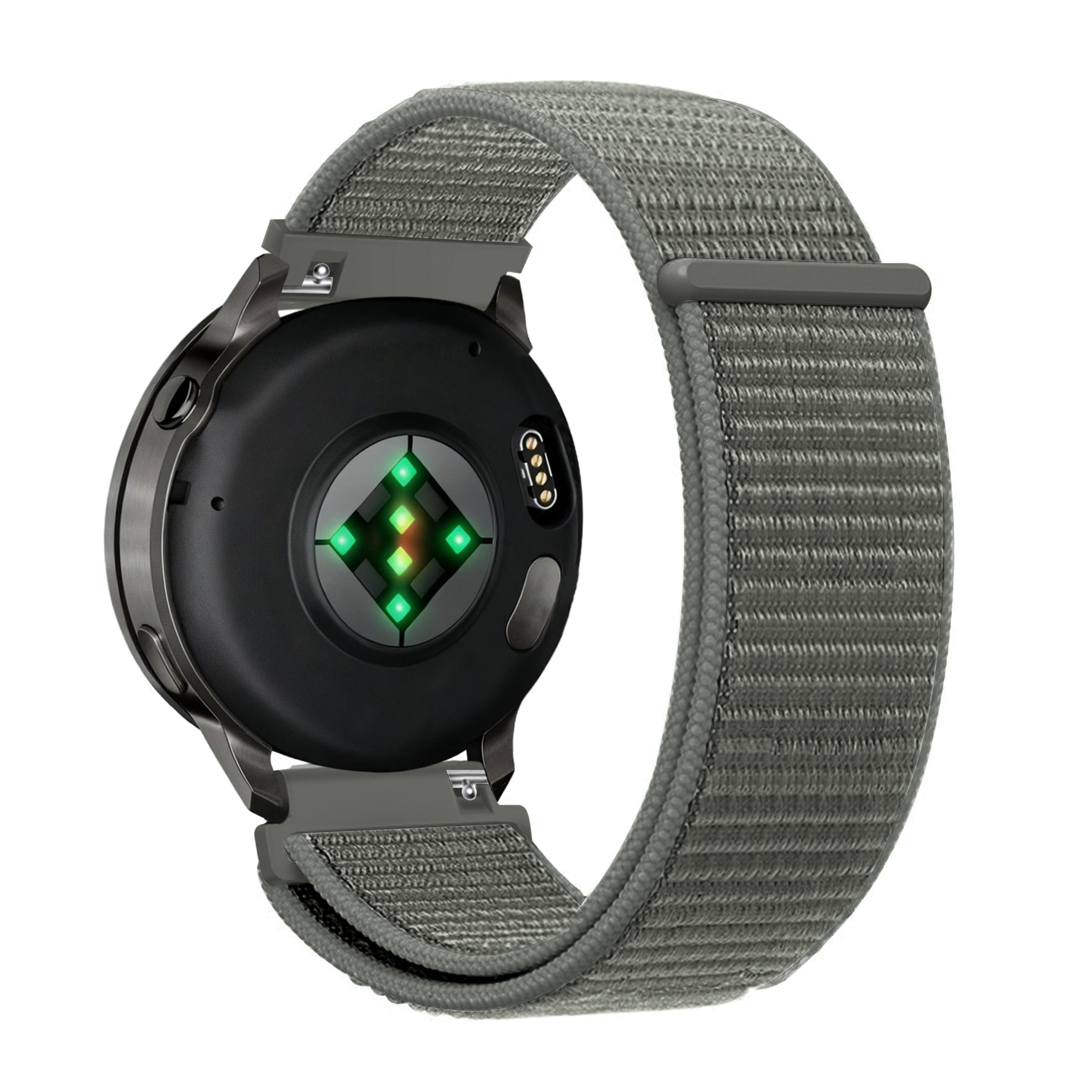 Bandz Garmin Forerunner 245 Nylon Loop Strap (Grey-Green)