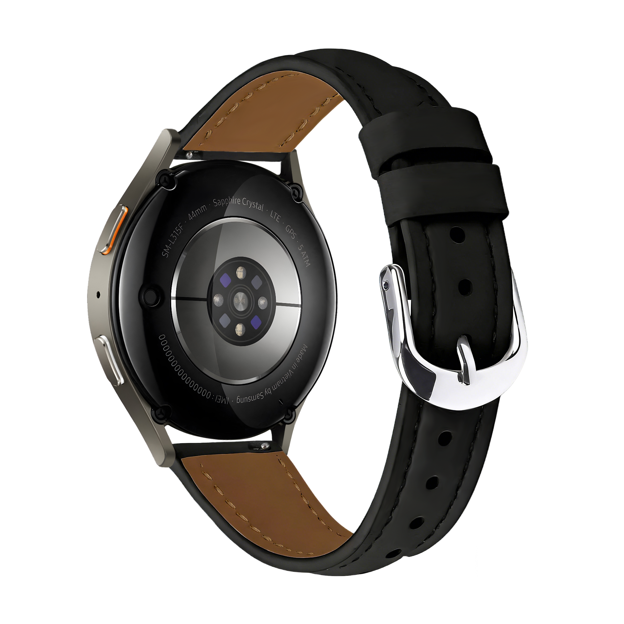 Samsung Galaxy Watch 4 Classic 42mm Slimfit Leather Strap (Black)