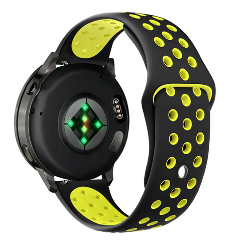 Bandz Garmin Venu 2 Sport Strap 'Deluxe' (Black/Yellow)