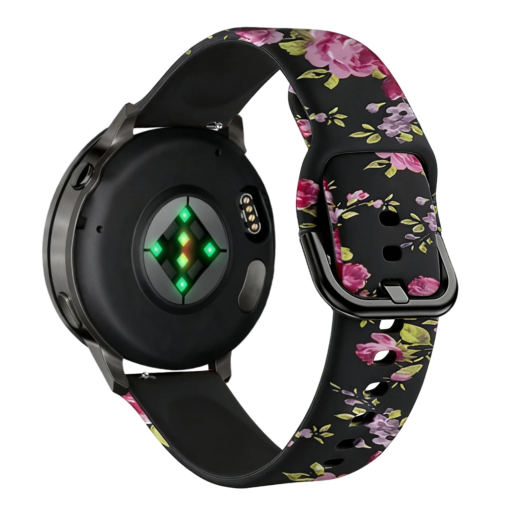 Bandz Garmin Vivomove 3s Silicone Strap 'Pink Flower'