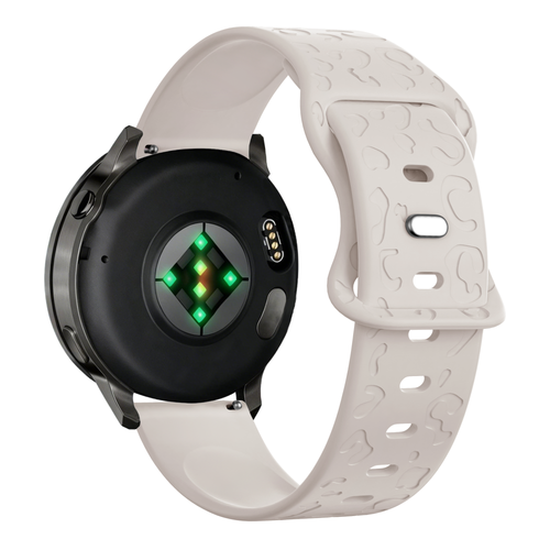 Bandz Garmin Vivomove 3s Silicone Strap 'Leopard' (Starlight)