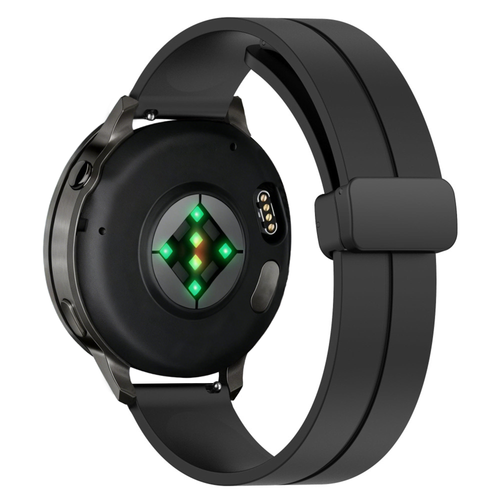 Bandz Garmin Venu 2 Silicone Strap with D-Buckle (Black)