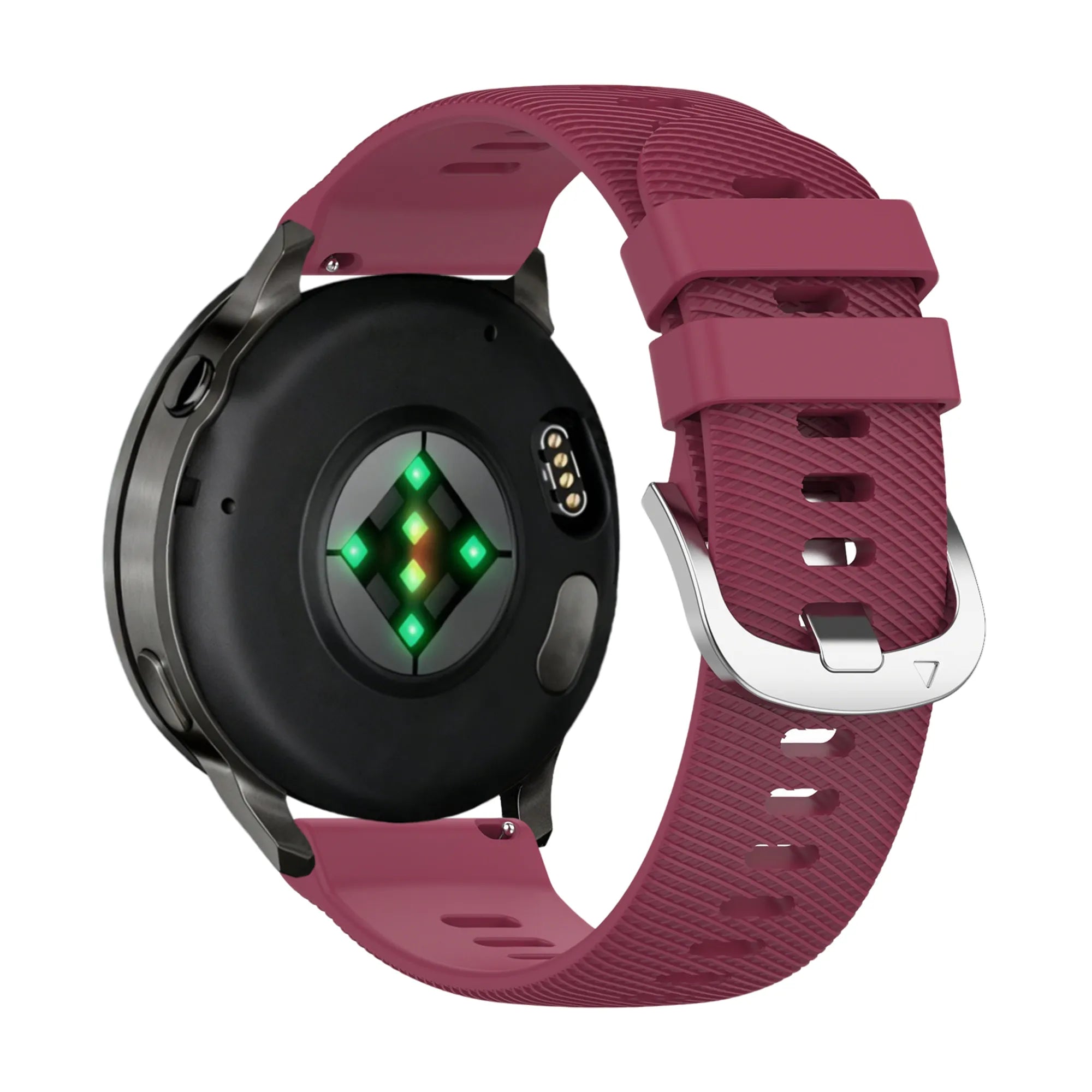 Bandz Garmin Forerunner 255s Silicone Strap 'Deluxe' (Wine Red)