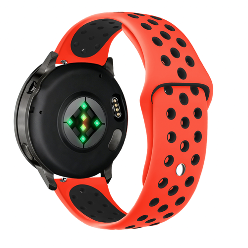 Bandz Garmin Vivoactive 4 Sport Strap 'Deluxe' (Red/Black)