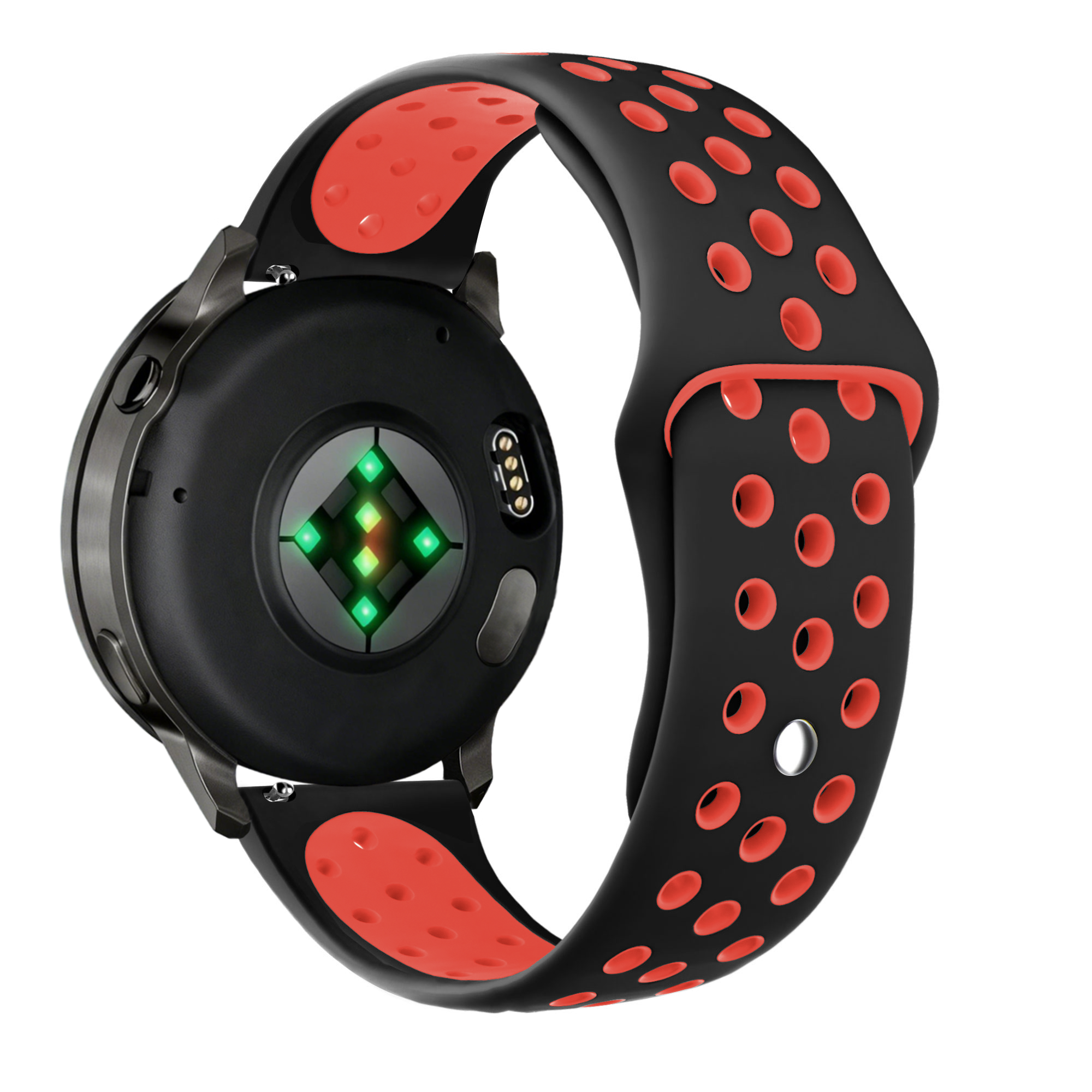 Bandz Garmin Forerunner 265 Sport Strap 'Deluxe' (Black/Red)