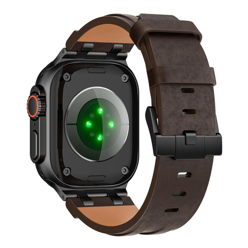 Apple Watch Solid Leather Strap (Coffeebrown)