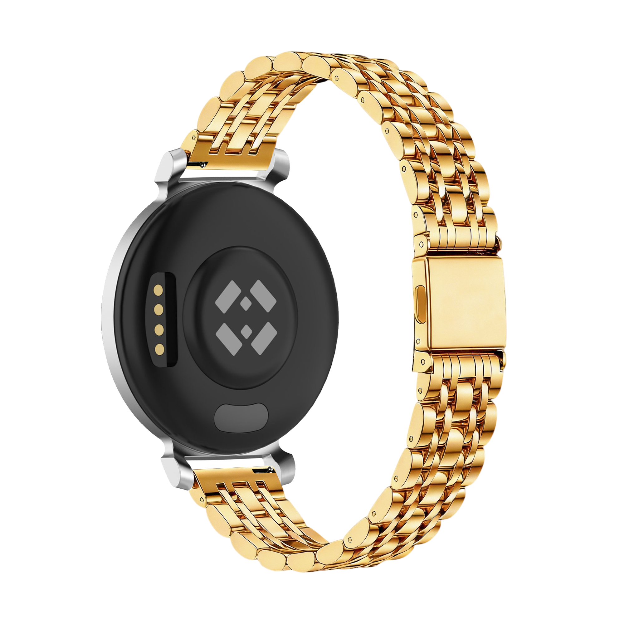 Bandz Pebble Round 2 - 14mm Steel Strap 'Deluxe' (Gold)