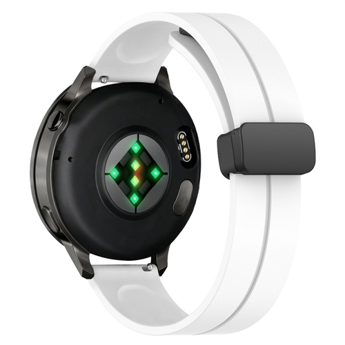 Bandz Garmin Venu 3 Silicone Strap with D-Buckle (White)