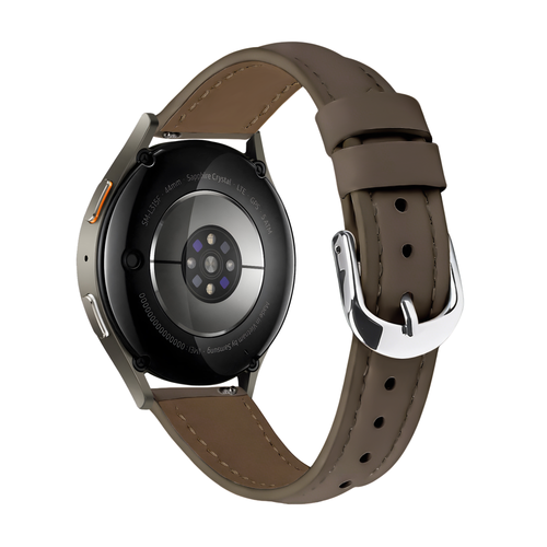 Samsung Galaxy Watch 6 - 44mm Slimfit Leather Strap (Dark Brown)