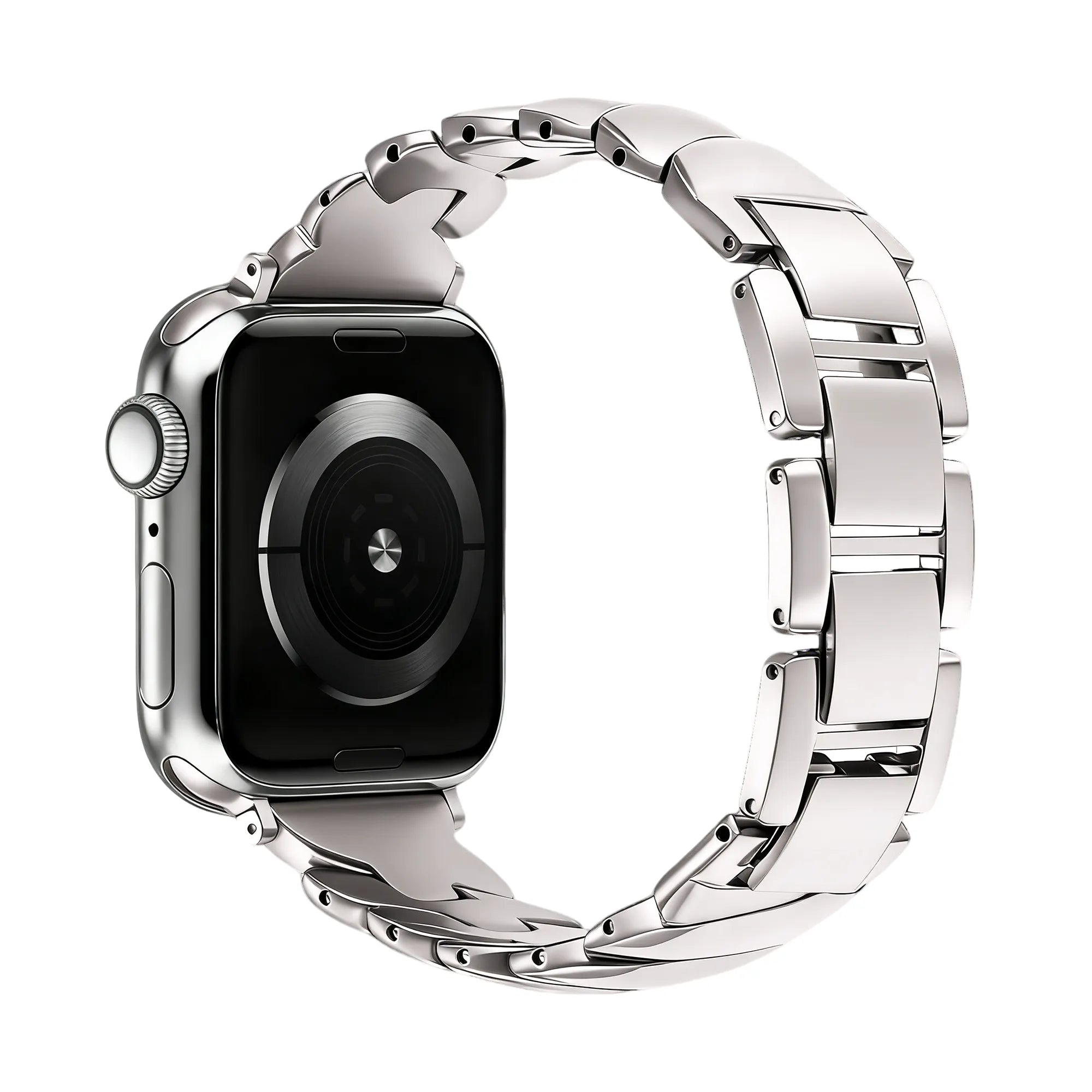 Bandz Apple Watch Premium Metal Strap 'Twisted' (Starlight)