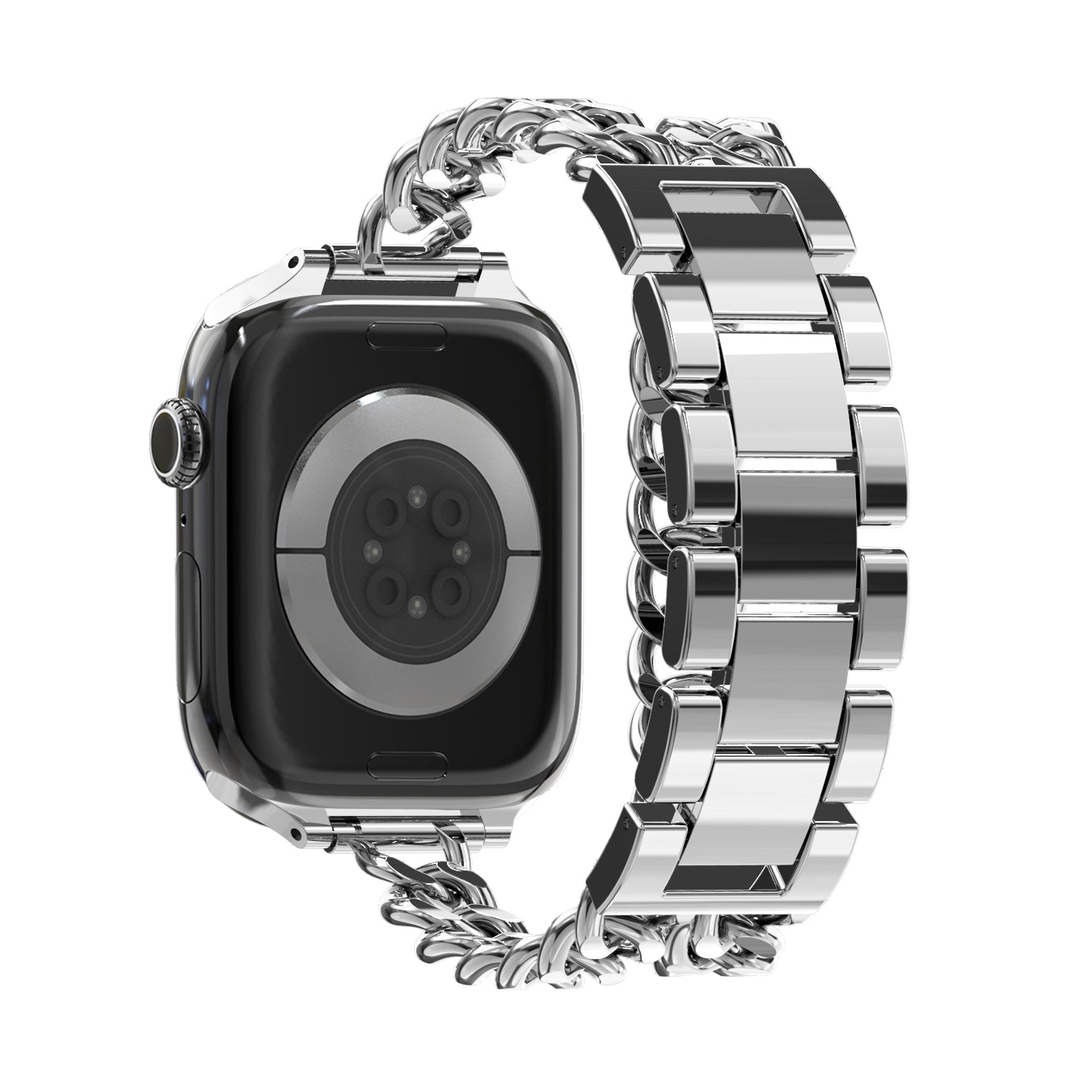 Bandz Apple Watch Steel Strap 'Double Tour' (Silver)