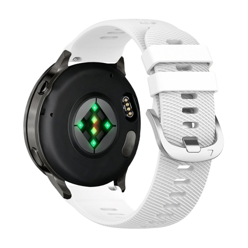 Bandz Garmin Vivoactive 4s Silicone Strap 'Deluxe' (White)