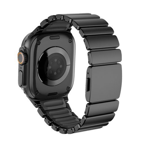 Bandz Apple Watch Ultra Titanium Strap 'Hybrid' (Black)