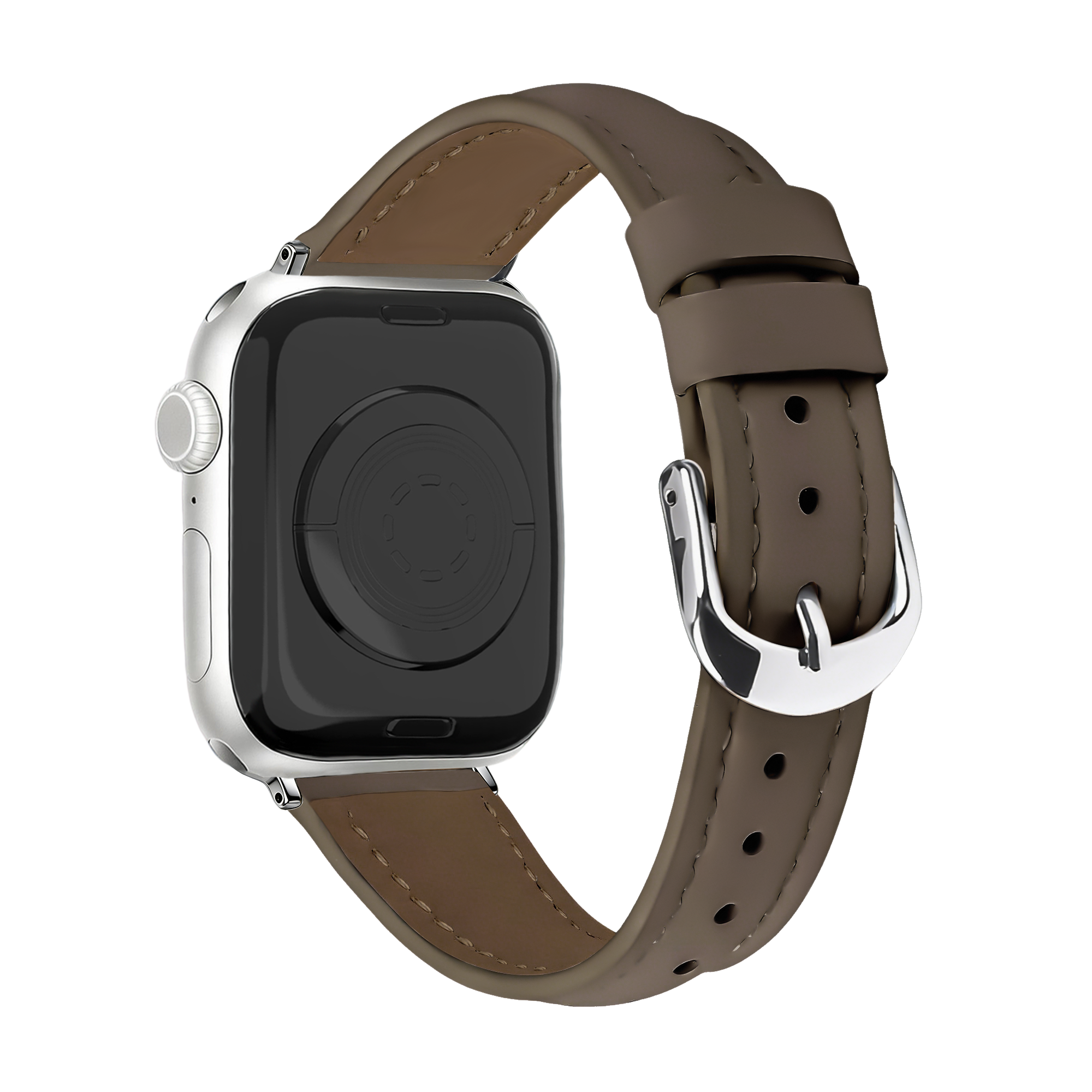 Apple Watch Slimfit Leather Strap (Dark Brrown)