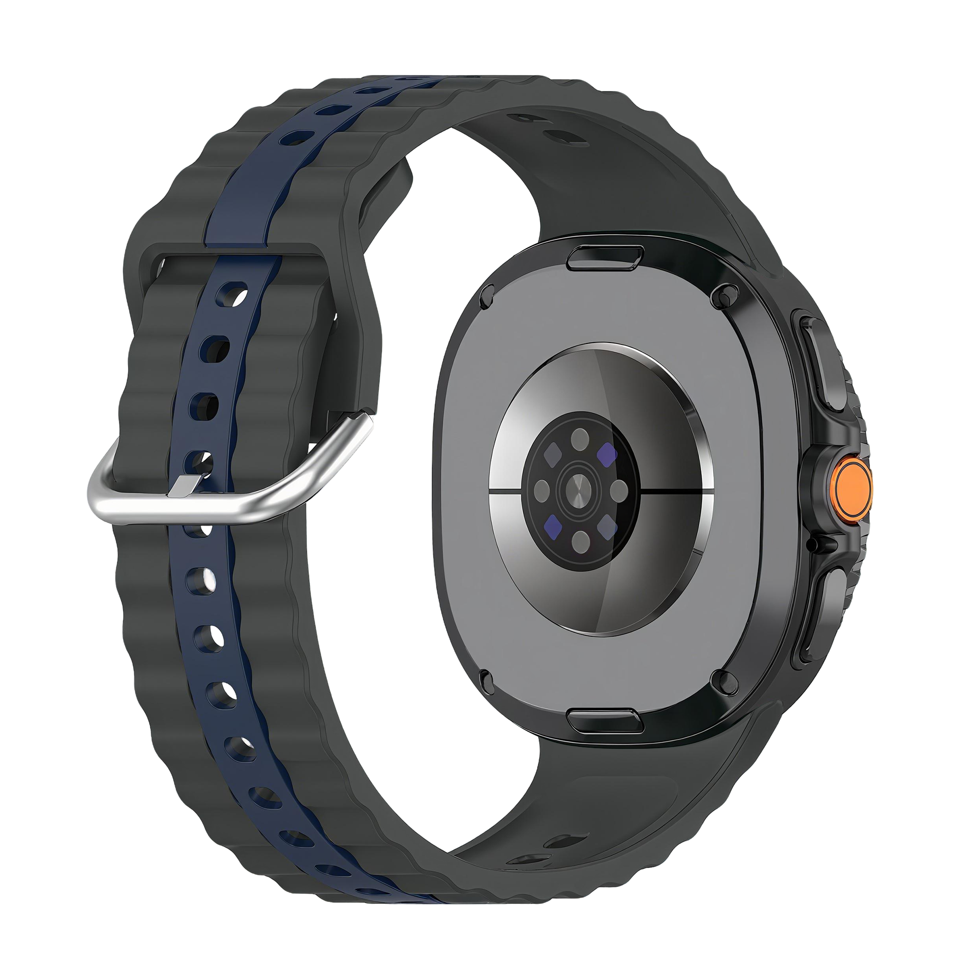 Samsung Galaxy Watch 8 - 40mm Dual Sport Strap (Dark Grey/Blue)
