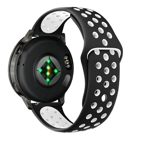 Bandz Garmin Vivomove 3 Sport Strap 'Deluxe' (Black/White)